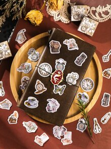 1box Butterfly & Vintage Design Decal - Multicolor - View 6