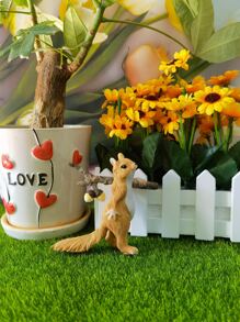 1pc Squirrel Design Garden Decoration Craft - Multicolor - View 8