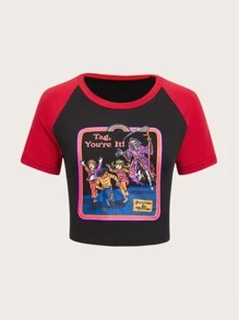 Stevenrhodes Áo thun nữ Khối Màu Lễ Các Thánh Giải trí - Nhiều màu - Xem 1