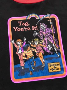 Stevenrhodes Áo thun nữ Khối Màu Lễ Các Thánh Giải trí - Nhiều màu - Xem 4