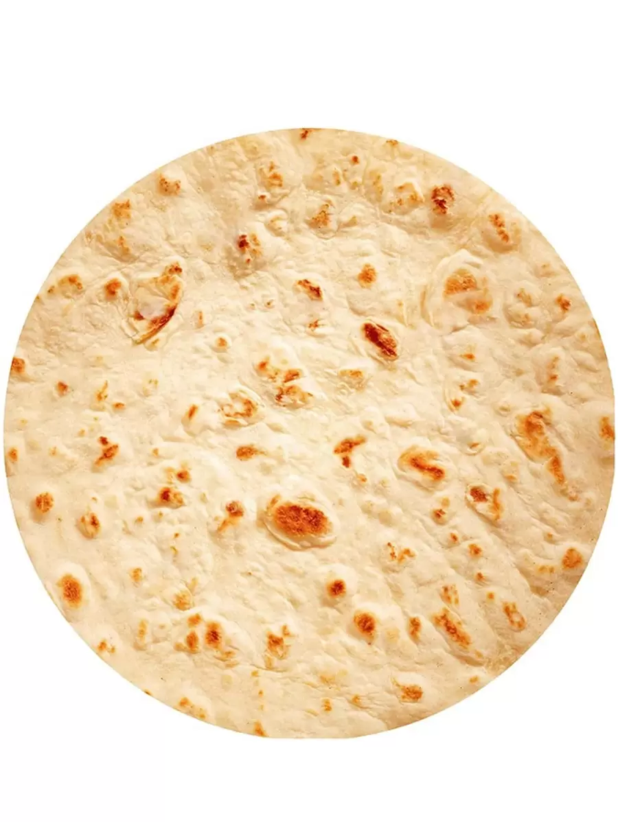 Burrito Pattern Blanket,Burritos Blanket, Double Sided Giant Flour Tortilla Throw Blanket, Novelty Blanket - Multicolor - View 1