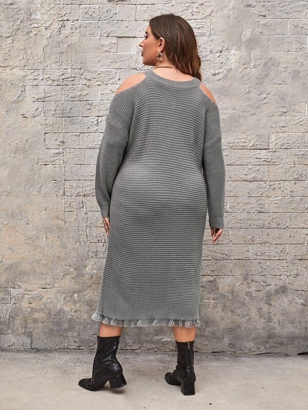 distressed sweater dress plus size