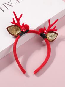 聖誕鹿角和蘑菇裝飾髮箍 - 彩色 - 查看 4