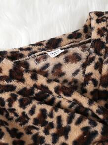 Cô gái Tween In hoa Báo Mặt trước xoắn Áo & Váy Dây - Nhiều màu - Xem 3