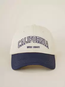 Men Letter Embroidered Baseball Cap Street - Multicolor - View 1