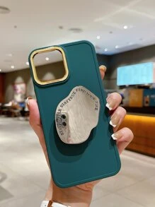 极简手机壳带支架，国际版，非国内版 - 墨綠色 - 查看 3