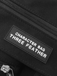 High School Students University Multifunctional Sling Bag Shoulder Bag Casual Bag Men Letter Detail Multi-Compartment Crossbody Bag, Schoolbag For Travel Large Capacity Multi-Functional Fashionable Vacation Outdoor Winter Christmas Gifts For Men Side Bags Black Bag Travel Essentials Holiday Essentials Bag For Men Camping Sling Bag For Men Summer Back To School Bag Pack Cross Body Bag Spring School Supplies Purse