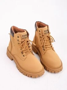 Fall/Winter 2025 Boots, New Outdoor Casual Large Yellow Boots, Waterproof Hiking Boots,Match With Hoodies - Camel - View 3