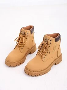 Fall/Winter 2025 Boots, New Outdoor Casual Large Yellow Boots, Waterproof Hiking Boots,Match With Hoodies - Camel - View 5
