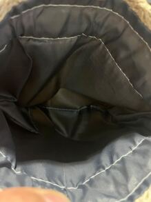 Girls Floral Graphic Drawstring Straw Bag - Beige - View 4