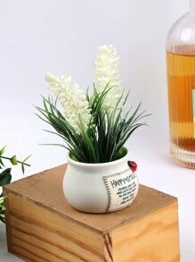1 件汽车装饰人造薰衣草盆景、装饰品、礼品、家居装饰、万圣节装饰、装饰品、厨房装饰、情人节、生日毕业礼物 - 彩色 - 查看 3