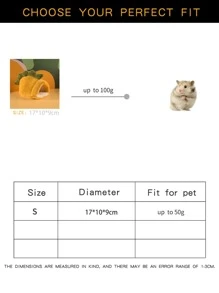 1pc Dinosaur Design Pet Bed - Yellow - View 3