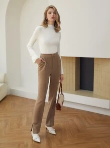 MOTF PREMIUM WOOL-MIX FLUTTER SLEEVE JUMPER - White - View 6