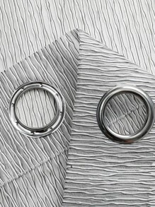 幾何樣式單片透視窗簾 - 淺灰色 - 查看 7