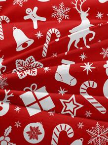 聖誕圖案被套套裝不附帶內芯 - 彩色 - 查看 7