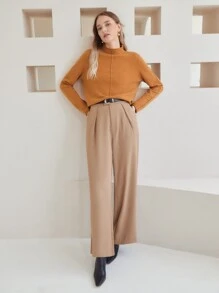 MOTF PREMIUM 100% CASHMERE SEAM JUMPER - Orange - View 7