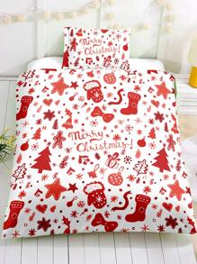 聖誕圖案被套套裝不附帶內芯 - 彩色 - 查看 7