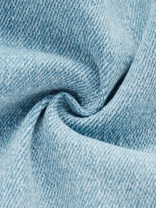 SHEINBlues Belted Cargo Jeans - Light Wash - View 4