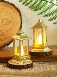 1 pieza Decoración portátil LED linterna - Amarillo - Ver 3