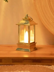 1 pieza Decoración portátil LED linterna - Amarillo - Ver 4