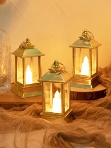 1 pieza Decoración portátil LED linterna - Amarillo - Ver 5