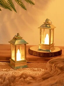 1 pieza Decoración portátil LED linterna - Amarillo - Ver 6