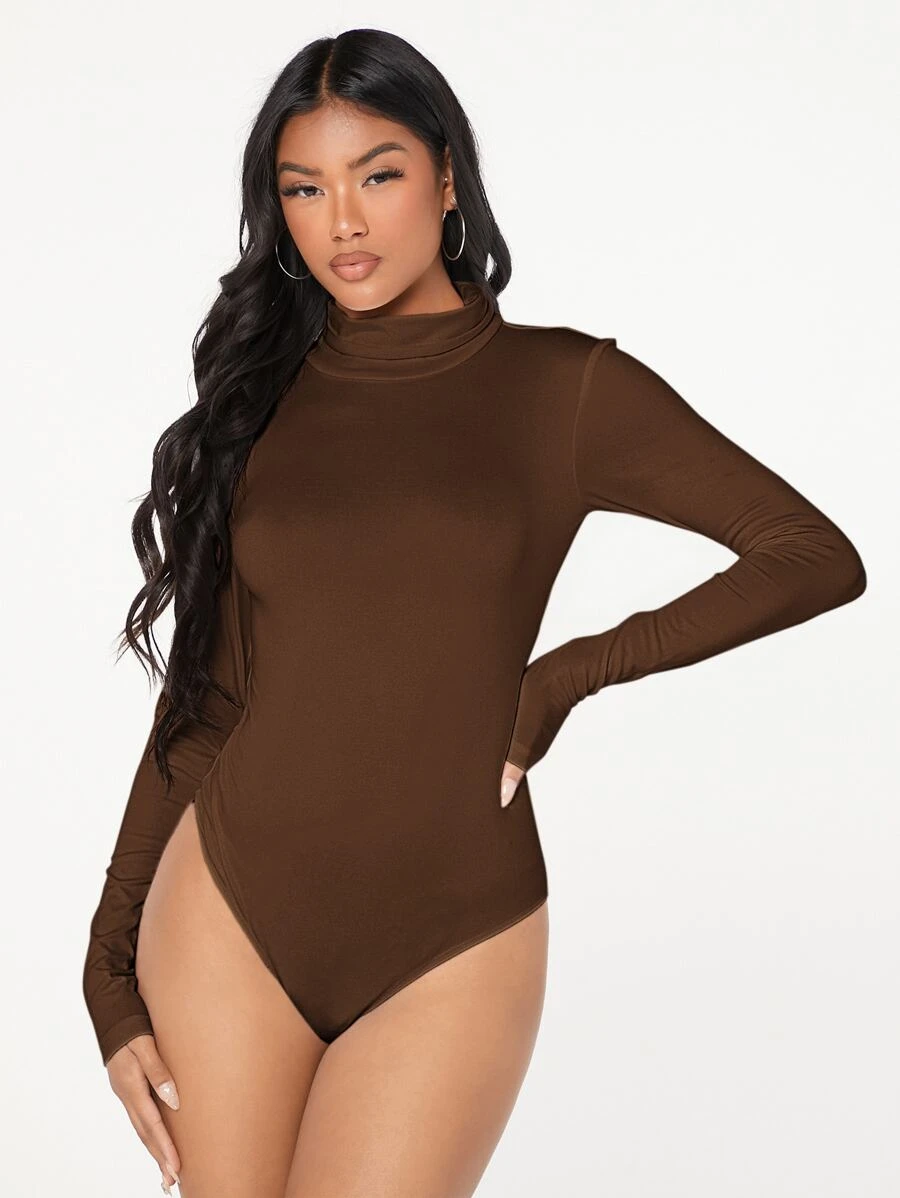 SHEIN BAE 高領合身緊身衣