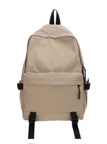 男士雙色休閒背包 - 卡其色 - 查看 1