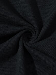 男大童休閒舒服長袖POLO衫 - 黑色 - 查看 6