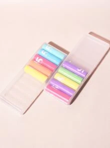 1pc Clear Portable Multi-functional Battery Storage Box For 7th Batteries, Hard Battery Container Holder With Party Accessory For Easy Storage & Carry - Clear - View 5