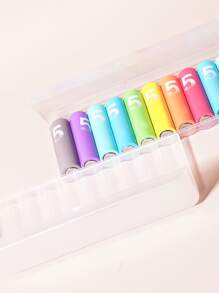 1pc Clear Portable Multi-functional Battery Storage Box For 7th Batteries, Hard Battery Container Holder With Party Accessory For Easy Storage & Carry - Clear - View 6