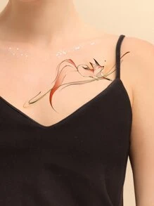 Tiebeauty 1 hình xăm con cáo - Nhiều màu - Xem 1