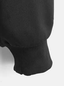 SHEIN Toddler Boys Flap Pocket Sweatpants - Black - View 4