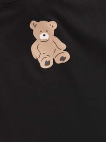 SHEIN Bộ hai mảnh Gái Hoạt hình Giải trí - Hồng - Xem 3