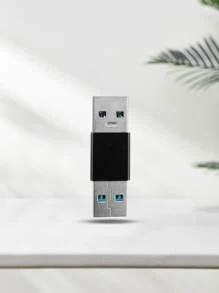 Adaptador de cable de cargador USB a USB - Negro - Ver 1