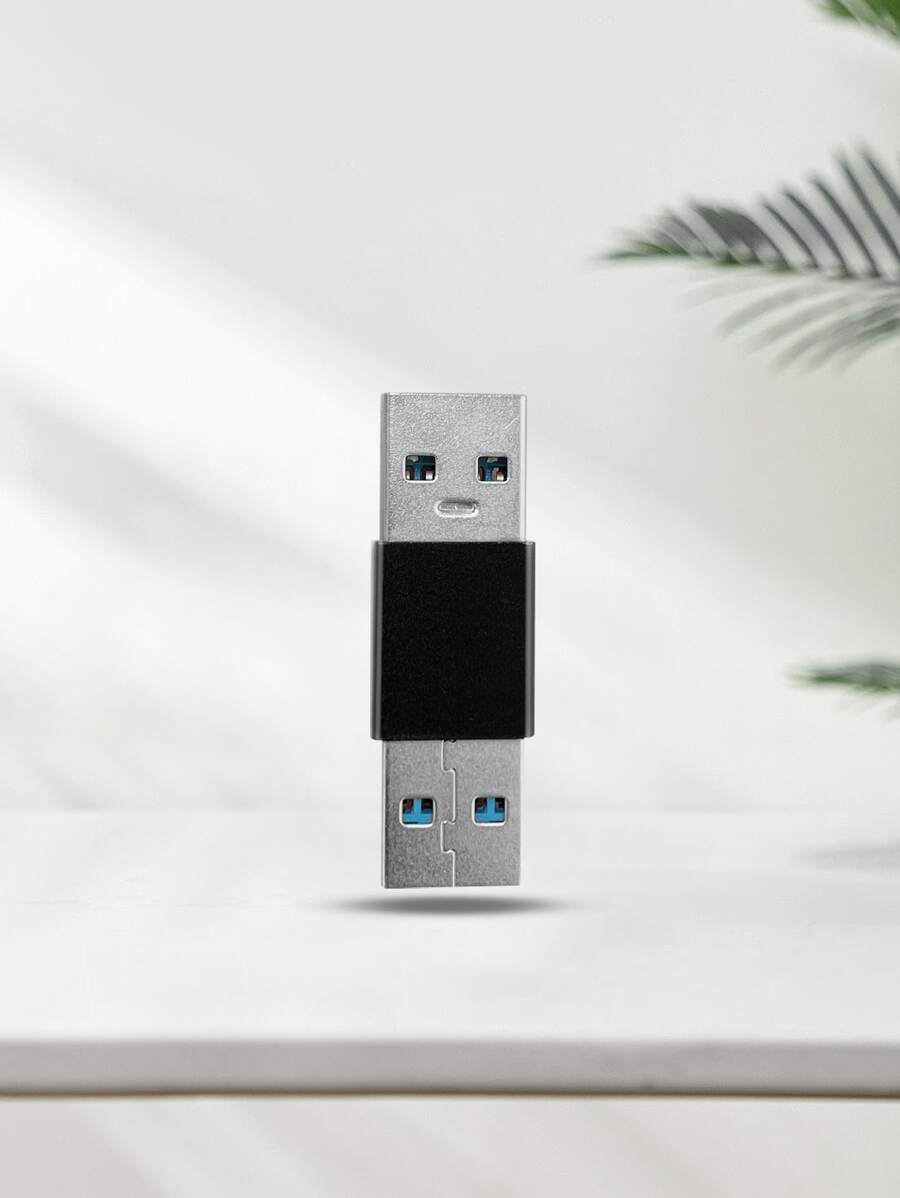 Adaptador de cable de cargador USB a USB - Negro - Ver 1