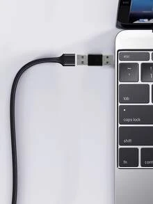 Adaptador de cable de cargador USB a USB - Negro - Ver 2