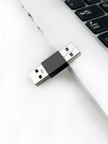Adaptador de cable de cargador USB a USB - Negro - Ver 5