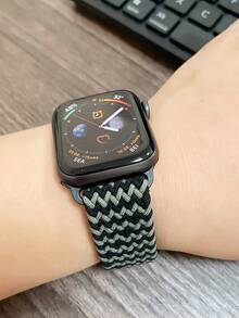 Nylon Watchband Compatible With Apple Watch - Multicolor - View 2