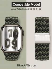 Nylon Watchband Compatible With Apple Watch - Multicolor - View 3