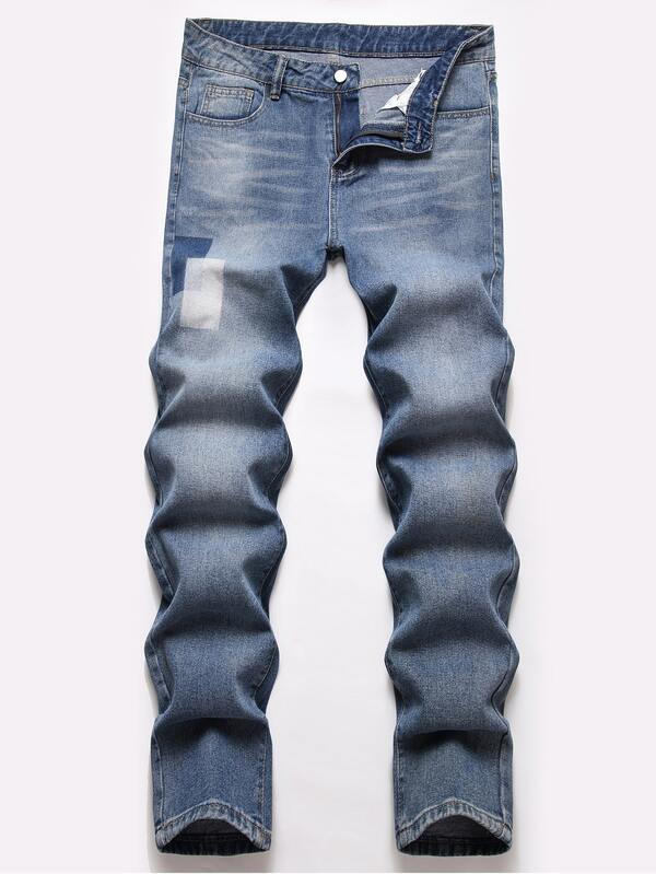 Men Cat Whisker Jeans SHEIN USA