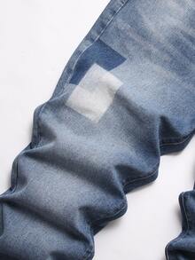 Men Cat Whisker Jeans - Medium Wash - View 3