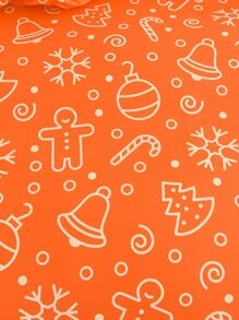 Christmas Crutch & Snowflake Pattern Duvet Cover Set Without Filler - Multicolor - View 6