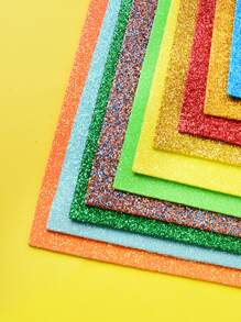 10pcs Random Glitter Origami Paper - Multicolor - View 2