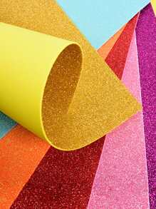 10pcs Random Glitter Origami Paper - Multicolor - View 4