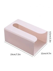 1pc Punch-free Random Color Tissue Storage Box - Multicolor - View 6