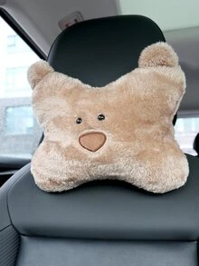 Almohada cervical con estampado de dibujos animados de coche - Caqui - Ver 3