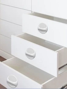 1pc Tay cầm ngăn kéo tự dính - trắng - Xem 3