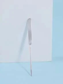 Liquid Foundation Toning Stick, 1pc Stainless Steel Light, Silver Two-In-One Double-Ended Toning Stick - Silver - View 2