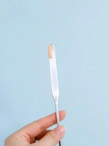 Liquid Foundation Toning Stick, 1pc Stainless Steel Light, Silver Two-In-One Double-Ended Toning Stick - Silver - View 8